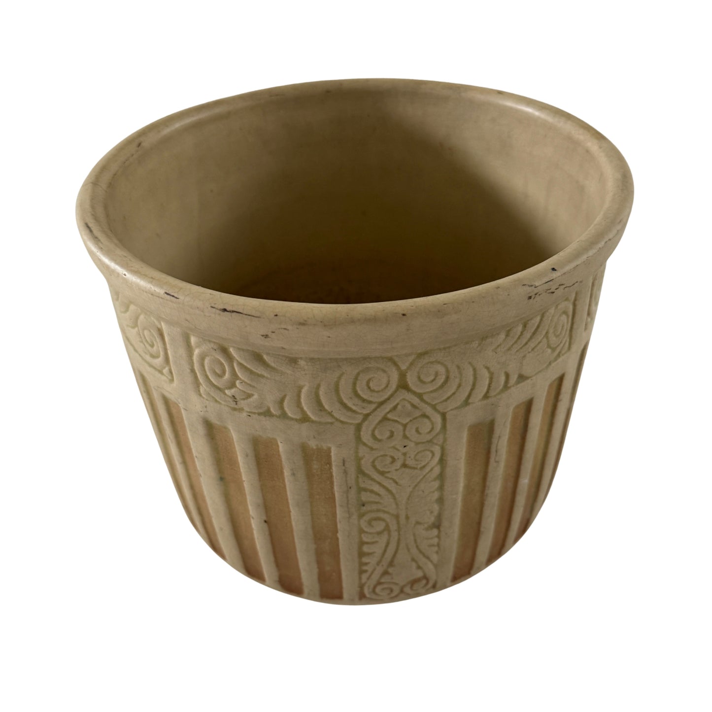 PL015 CREAM DECO PLANTER