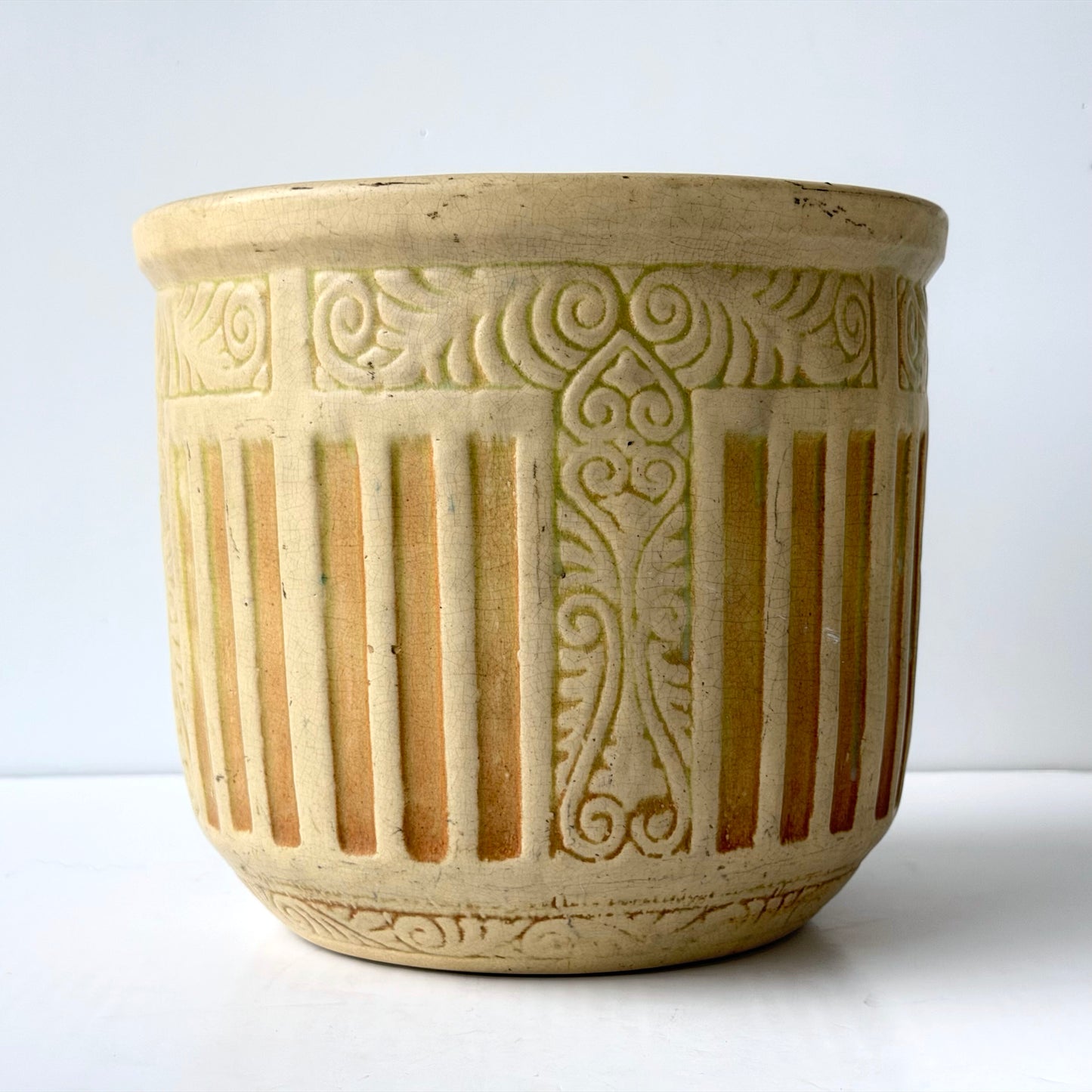 PL015 CREAM JARDINIERE PLANTER