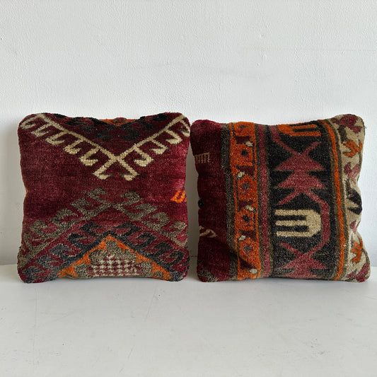 PW014 PAIR OF TURKISH KILIM PILLOWS