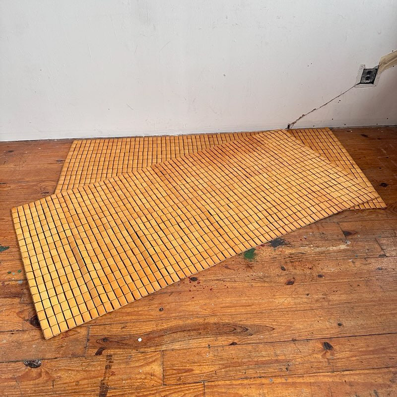 RF001 PAIR OF VINTAGE BAMBOO TATAMI MATS