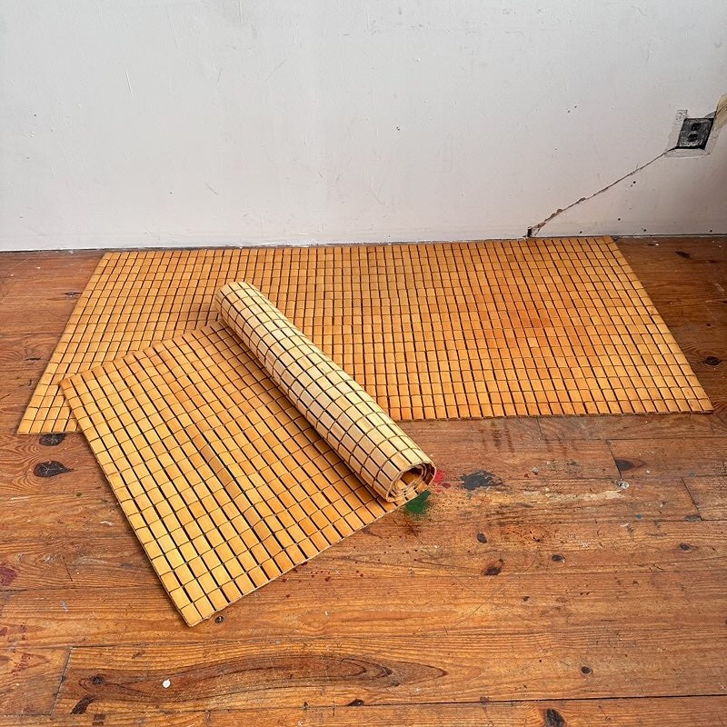 RF001 PAIR OF VINTAGE BAMBOO TATAMI MATS