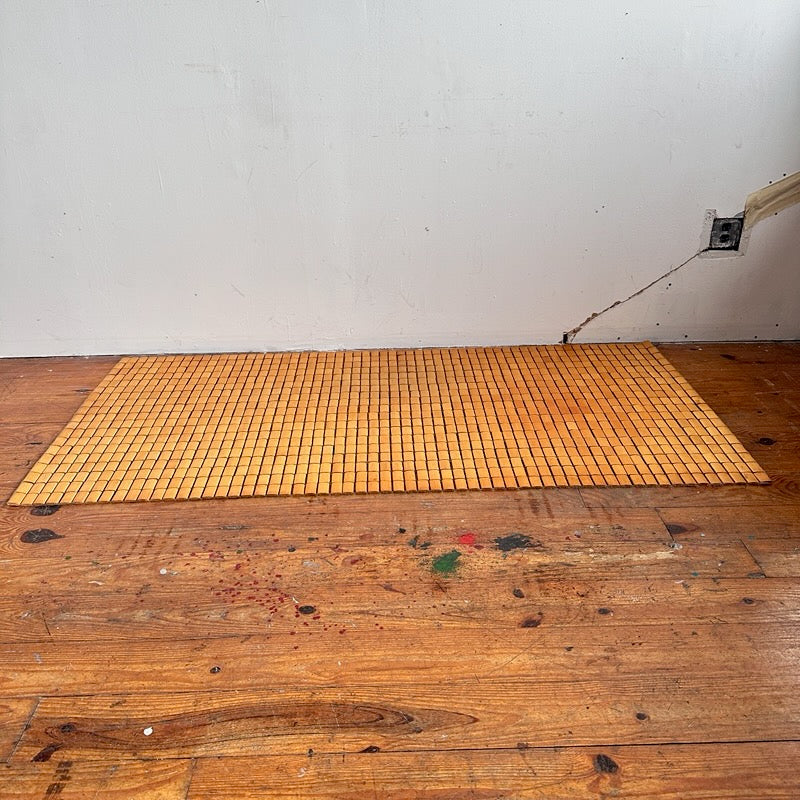 RF001 PAIR OF VINTAGE BAMBOO TATAMI MATS