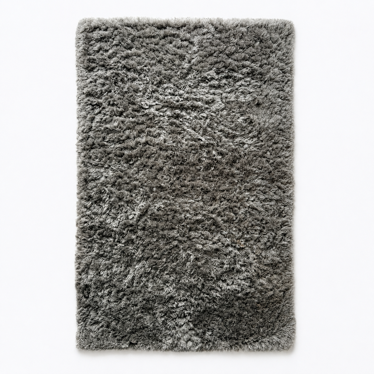 RF004 5' X 8' PLUSH GRAY SHAG AREA RUG