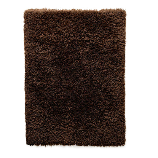 RF006 5' X 7' PLUSH BROWN AREA RUG