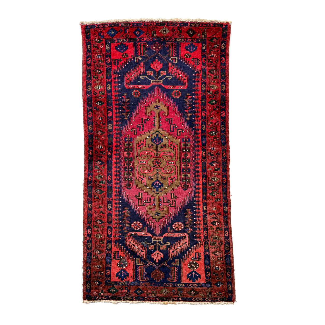 RF007  VINTAGE RED PERSIAN RUG