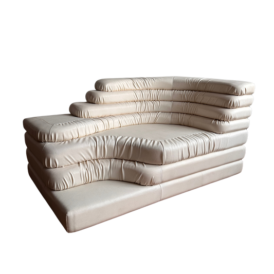SF004 WHITE TERRAZA VEGAN LEATHER SOFA FROM FRANCE & SON