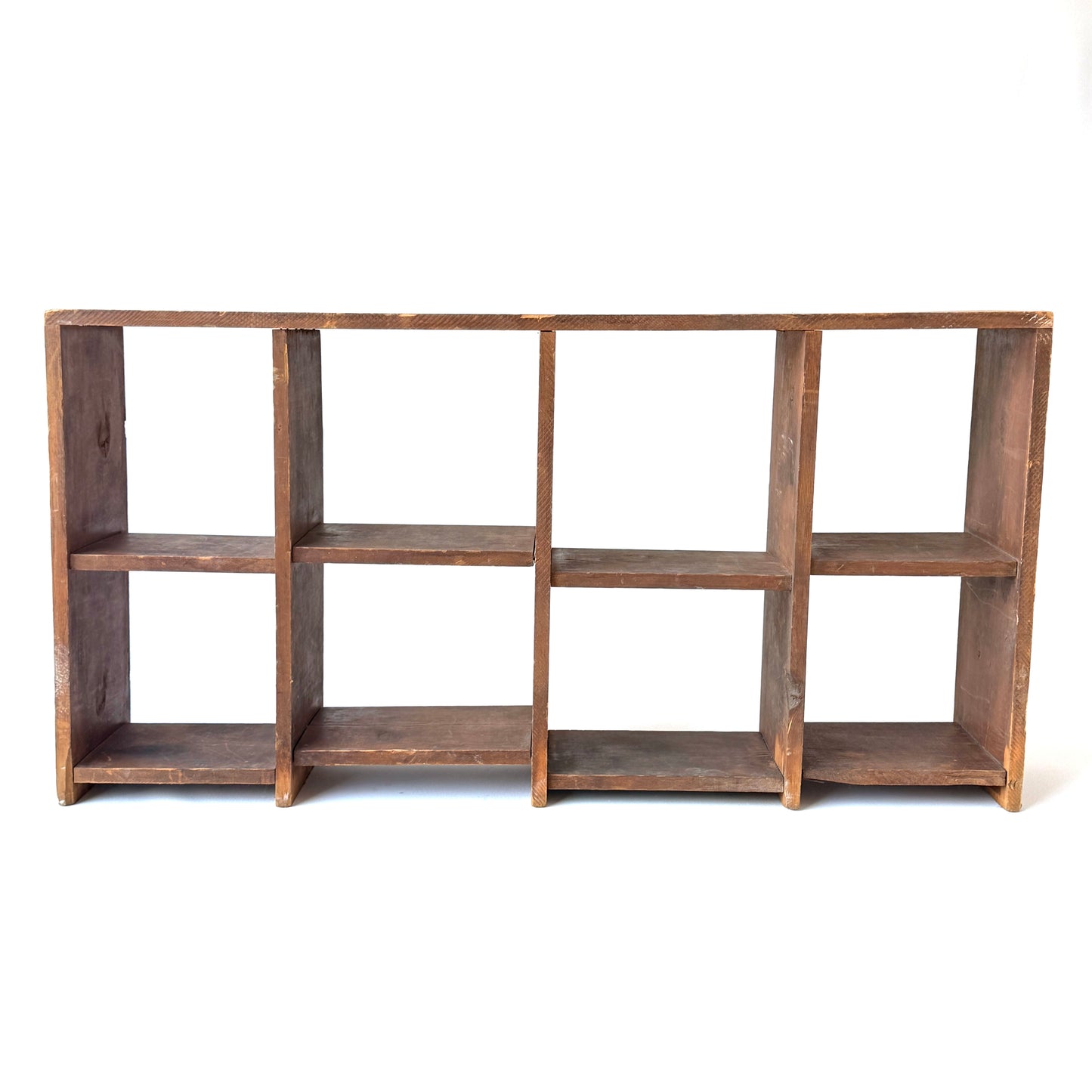 SH004 HANDMADE RUSTIC CUBBY SHELF