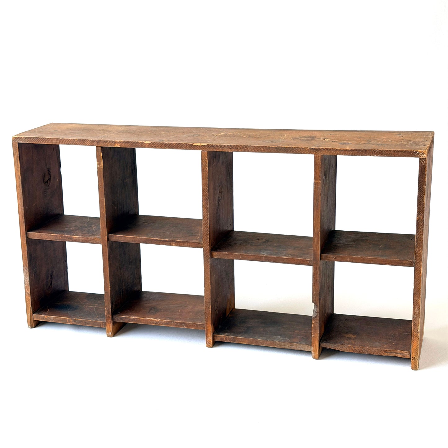 SH004 HANDMADE RUSTIC CUBBY SHELF