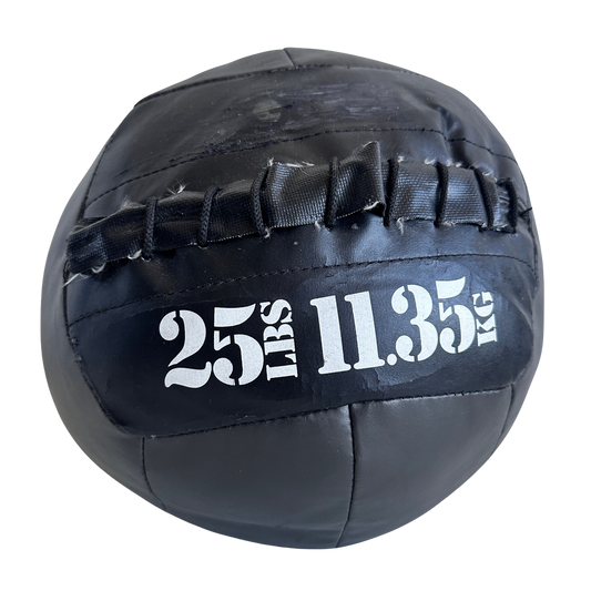 SP014 25LB BLACK MEDICINE BALL