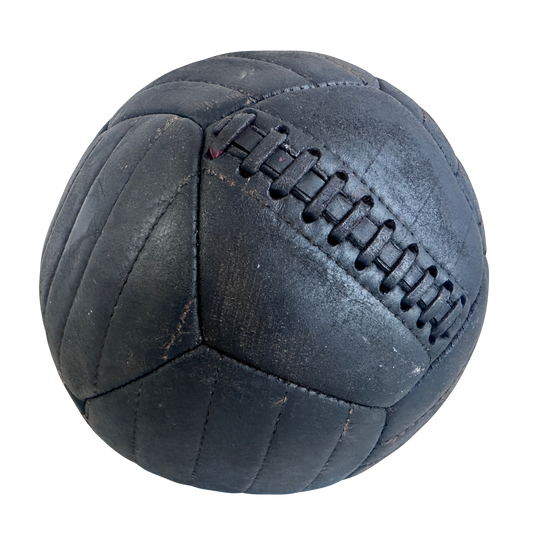 SP016 BLACK LEATHER FOOTBALL