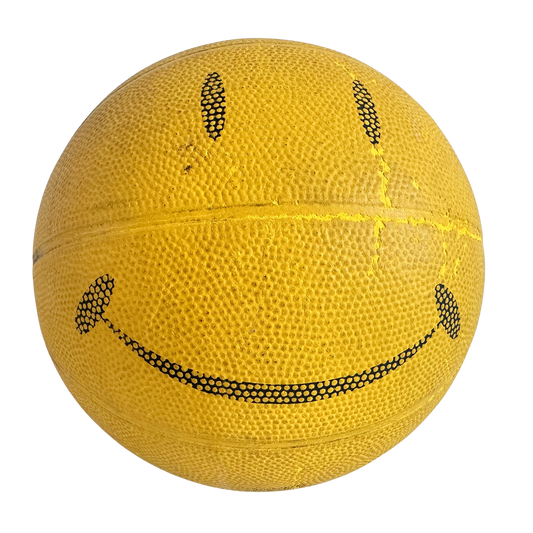 SP020 YELLOW SMILEY FACE BASKETBALL
