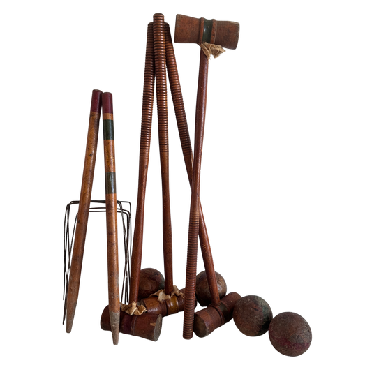 SP023 ANTIQUE CROQUET SET