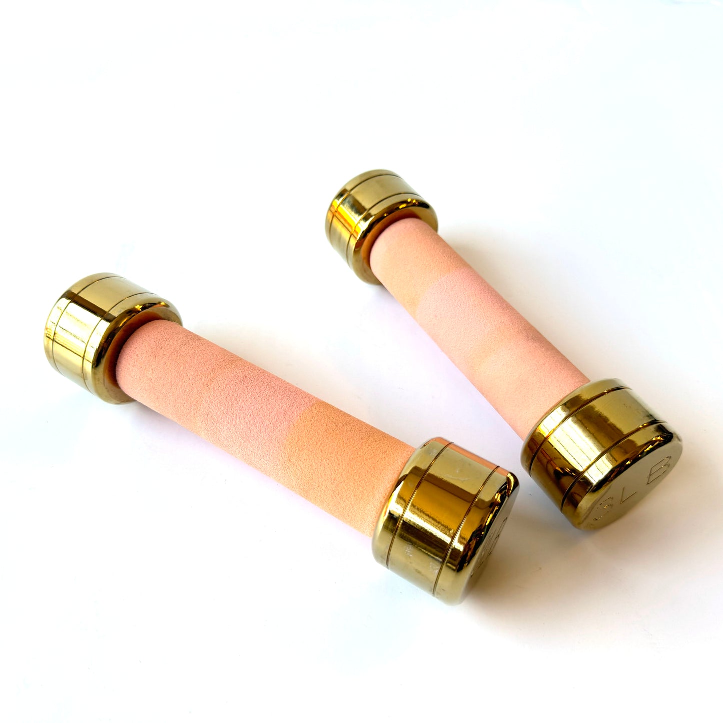SP035 PINK AND GOLD 3LB WEIGHTS