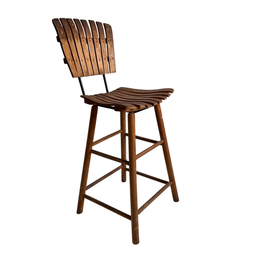 ST001 WOODEN UMANOFF STYLE SLAT STOOL