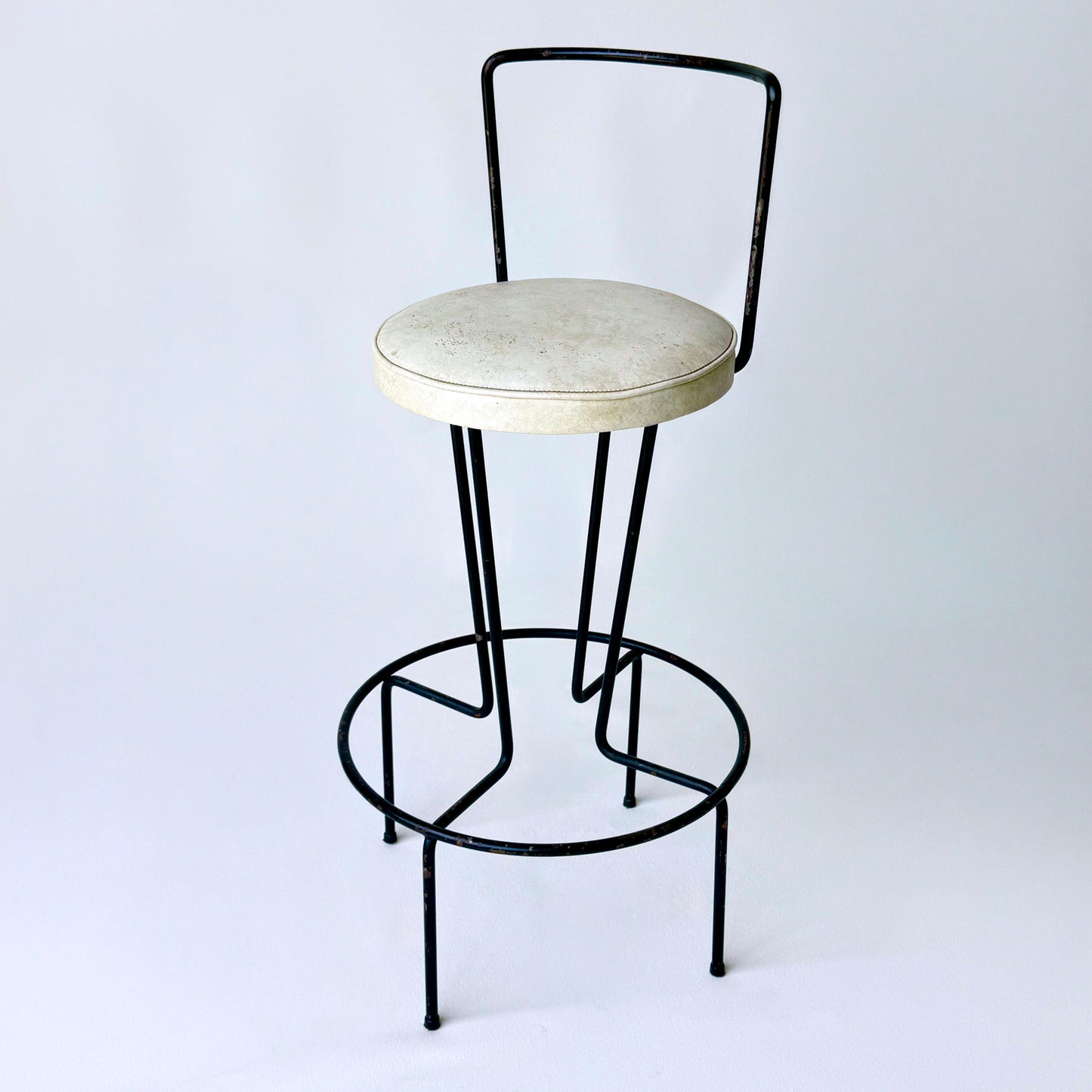 ST017 FRED WEINBERG IRON BAR STOOL
