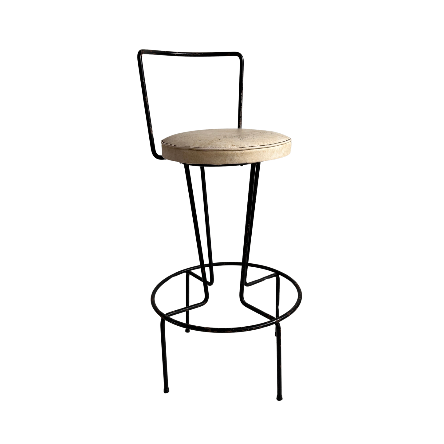 ST017 FRED WEINBERG IRON BAR STOOL
