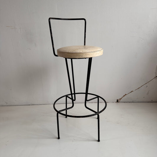 ST017 FRED WEINBERG IRON BAR STOOL
