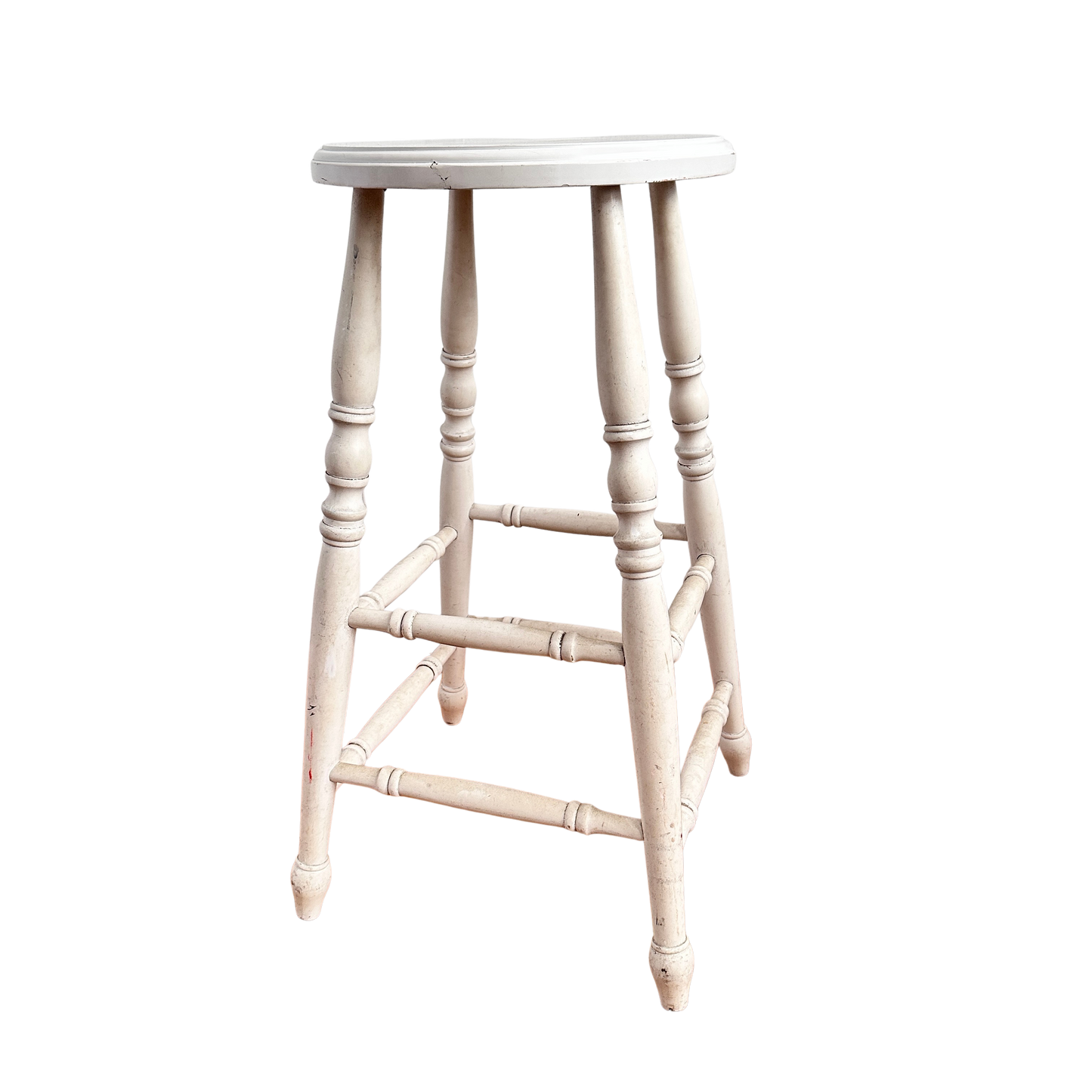 ST026 CHUNKY WHITE STOOL