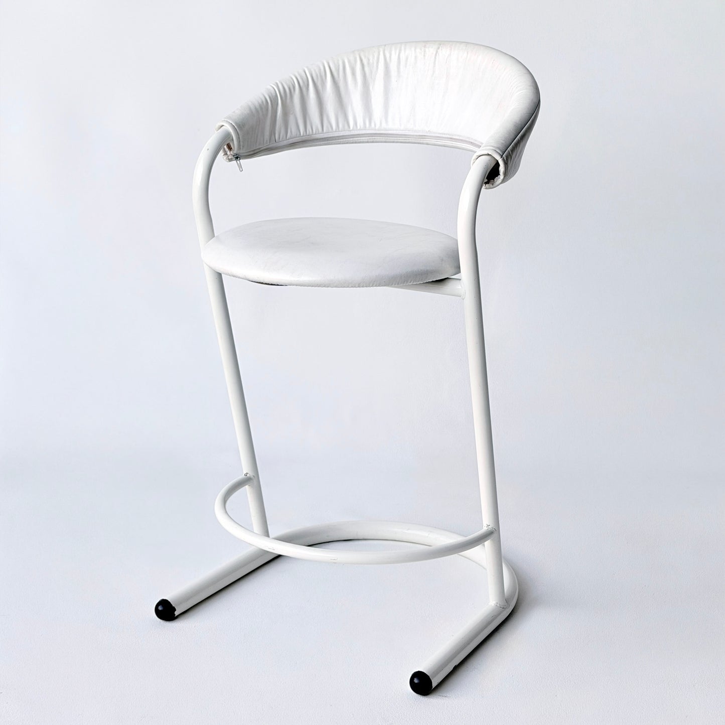 ST030 WHITE AMISCO BAR STOOL