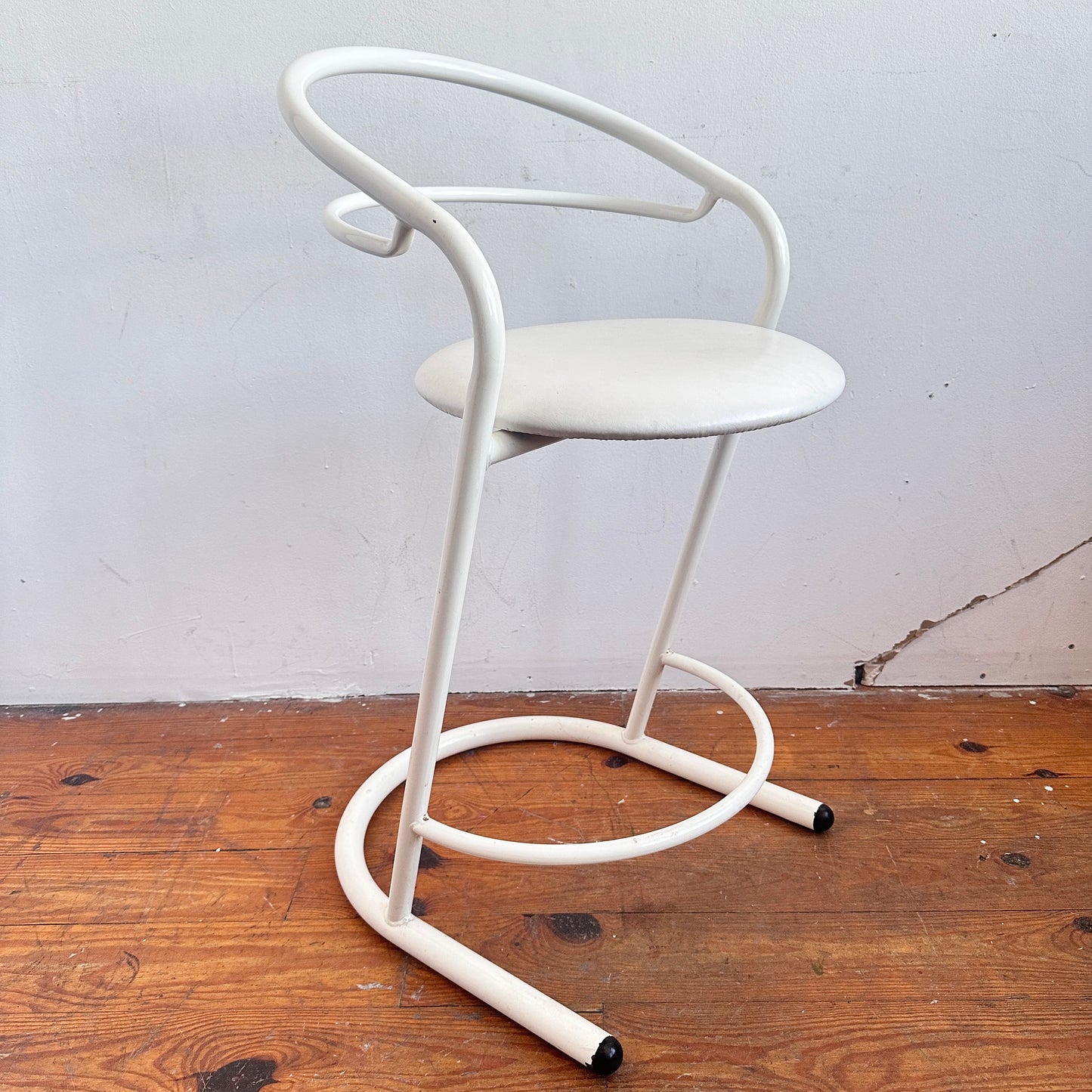 ST030 WHITE AMISCO BAR STOOL