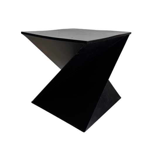 TB004 ITALIAN CUBIST METAL SIDE TABLE