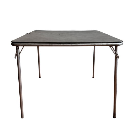 TB009 BLACK TOP FOLDING CARD TABLE