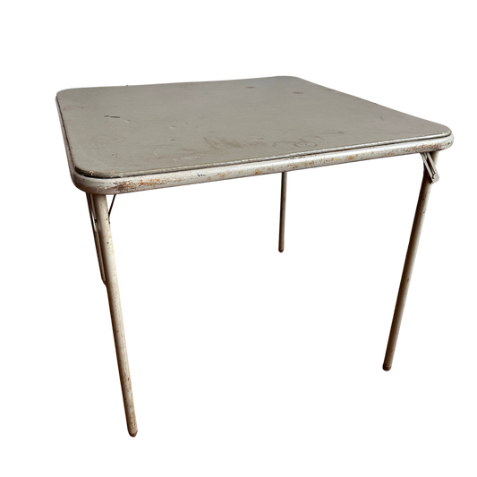 TB010 ZINOVIEV GREY TOP FOLDING CARD TABLE