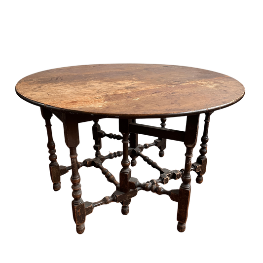 TB012 GADDIS 18TH CENTURY FOLDING LEAF TABLE
