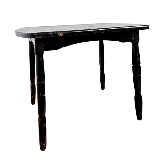 TB016 BLACK WOODEN SIDE TABLE