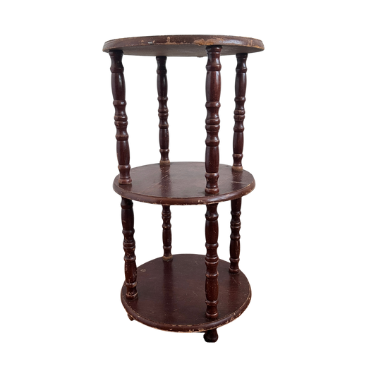 TB026 3 TIER WOOD SIDE TABLE