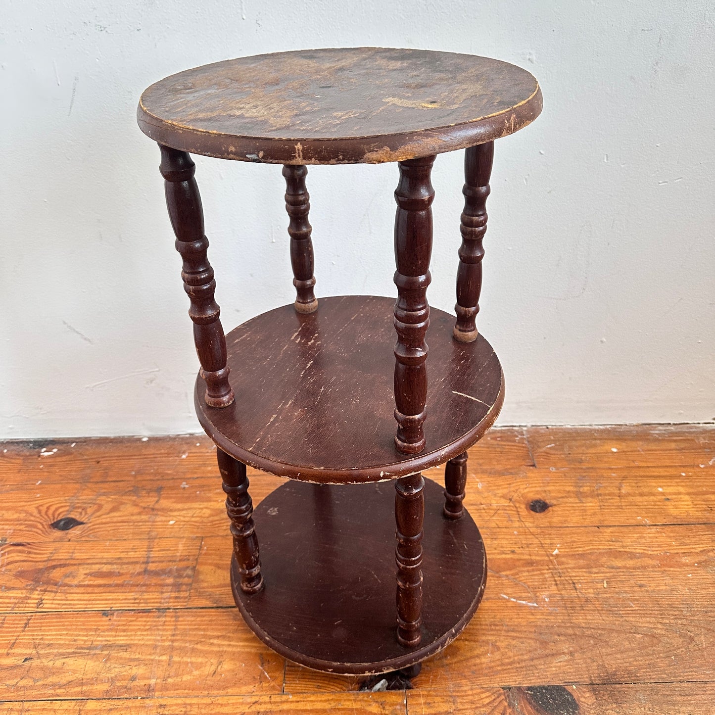 TB026 3 TIER WOOD SIDE TABLE
