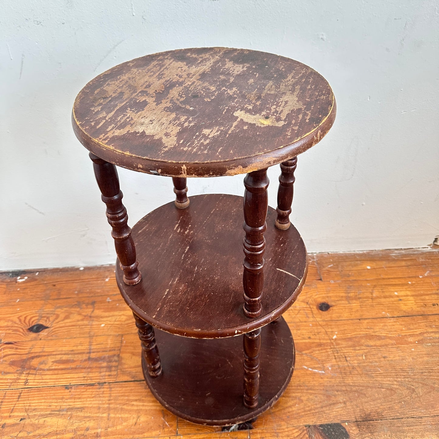 TB026 3 TIER WOOD SIDE TABLE