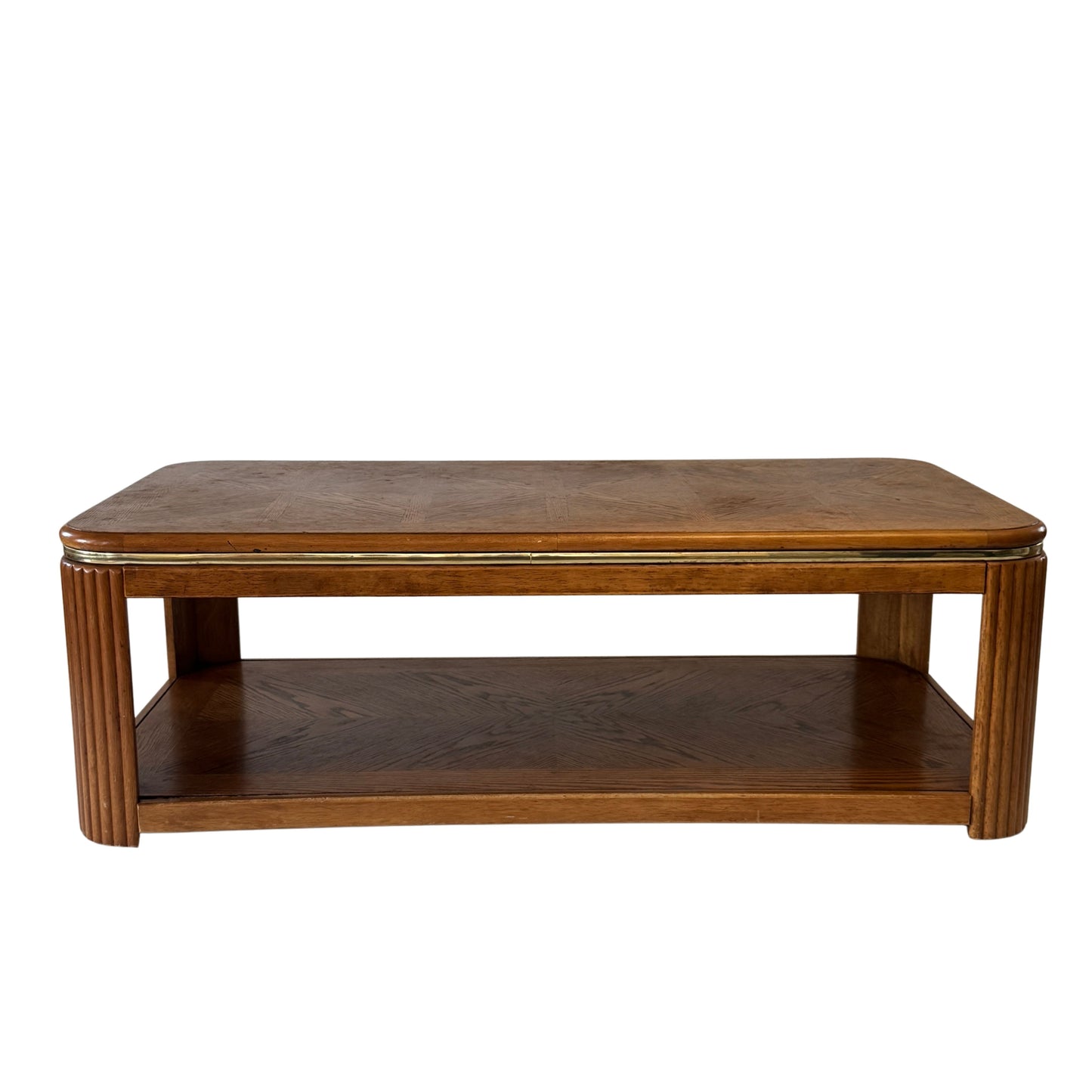TB033 OAK VENEER COFFEE TABLE