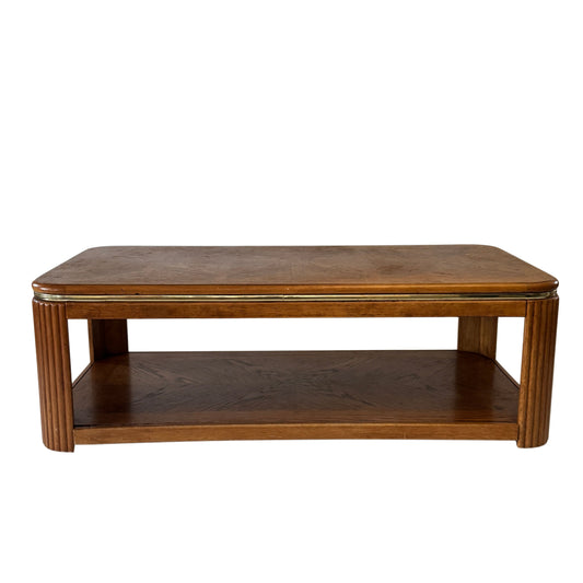 TB033 OAK VENEER COFFEE TABLE