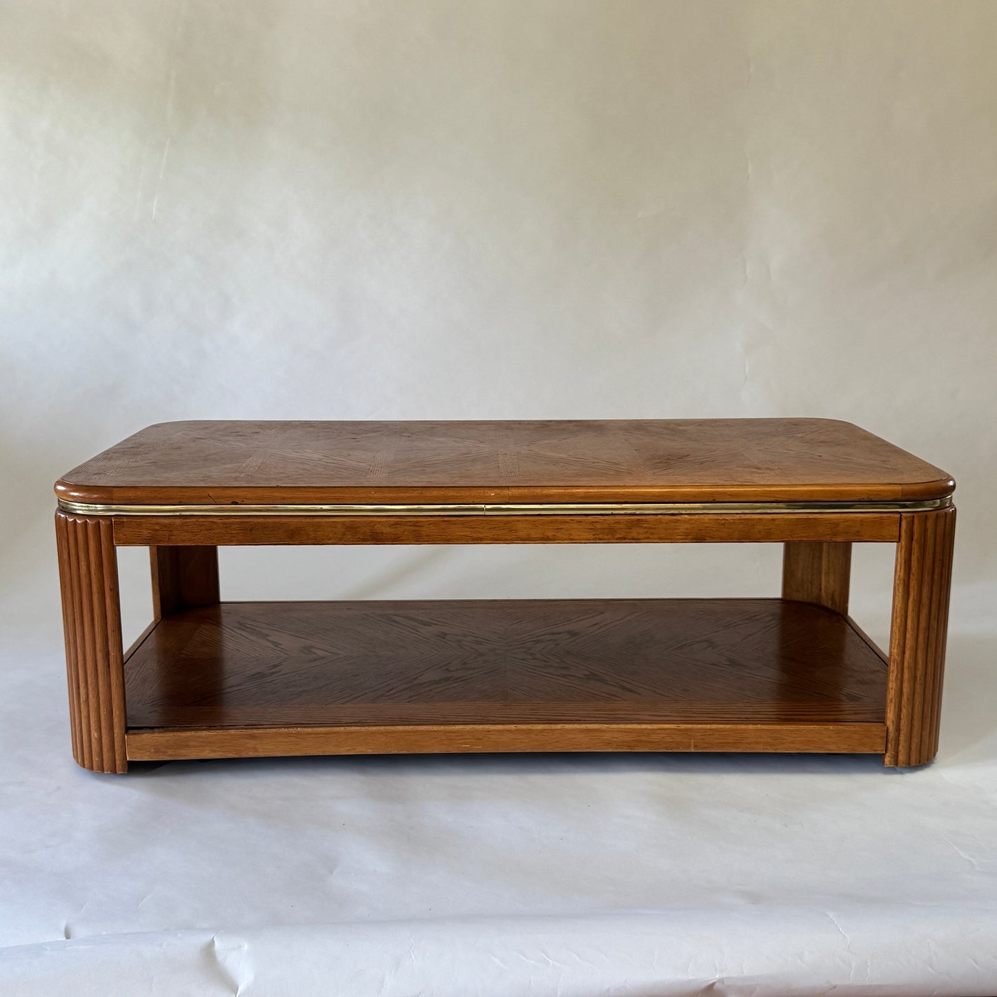 TB033 OAK VENEER COFFEE TABLE