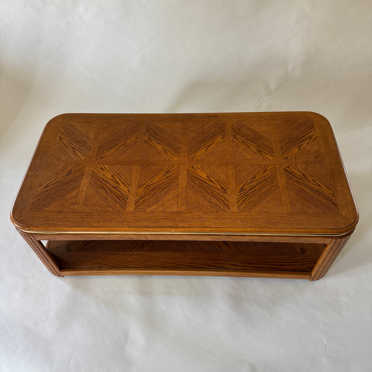 TB033 OAK VENEER COFFEE TABLE