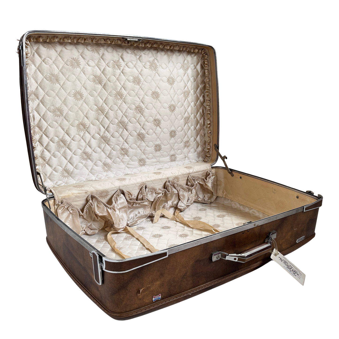 TL005 BROWN TOURISTER VINTAGE SUITCASE