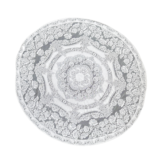 TL005 66" ROUND LACE TABLECLOTH