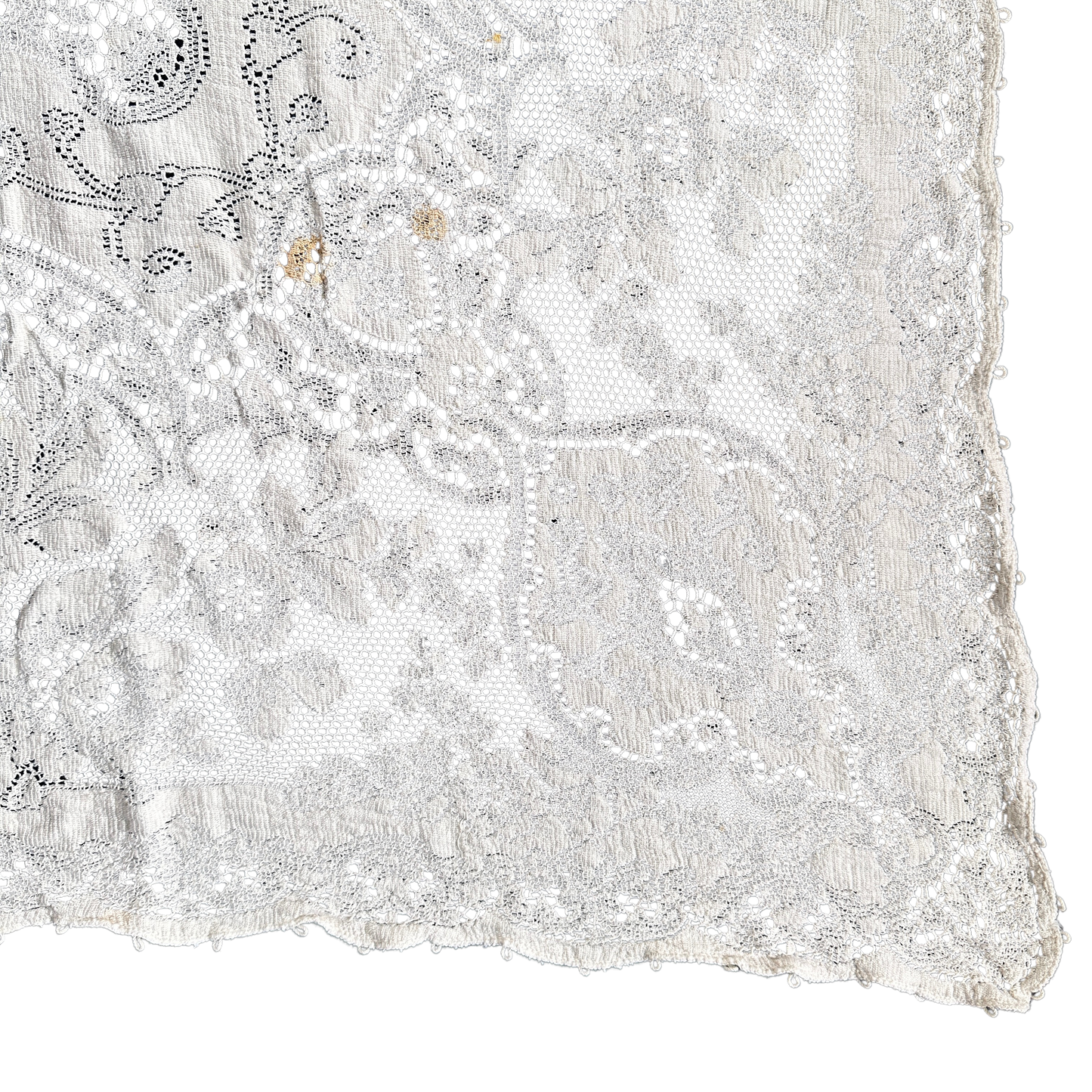 TL007 DISTRESSED FLORAL LACE TABLECLOTH