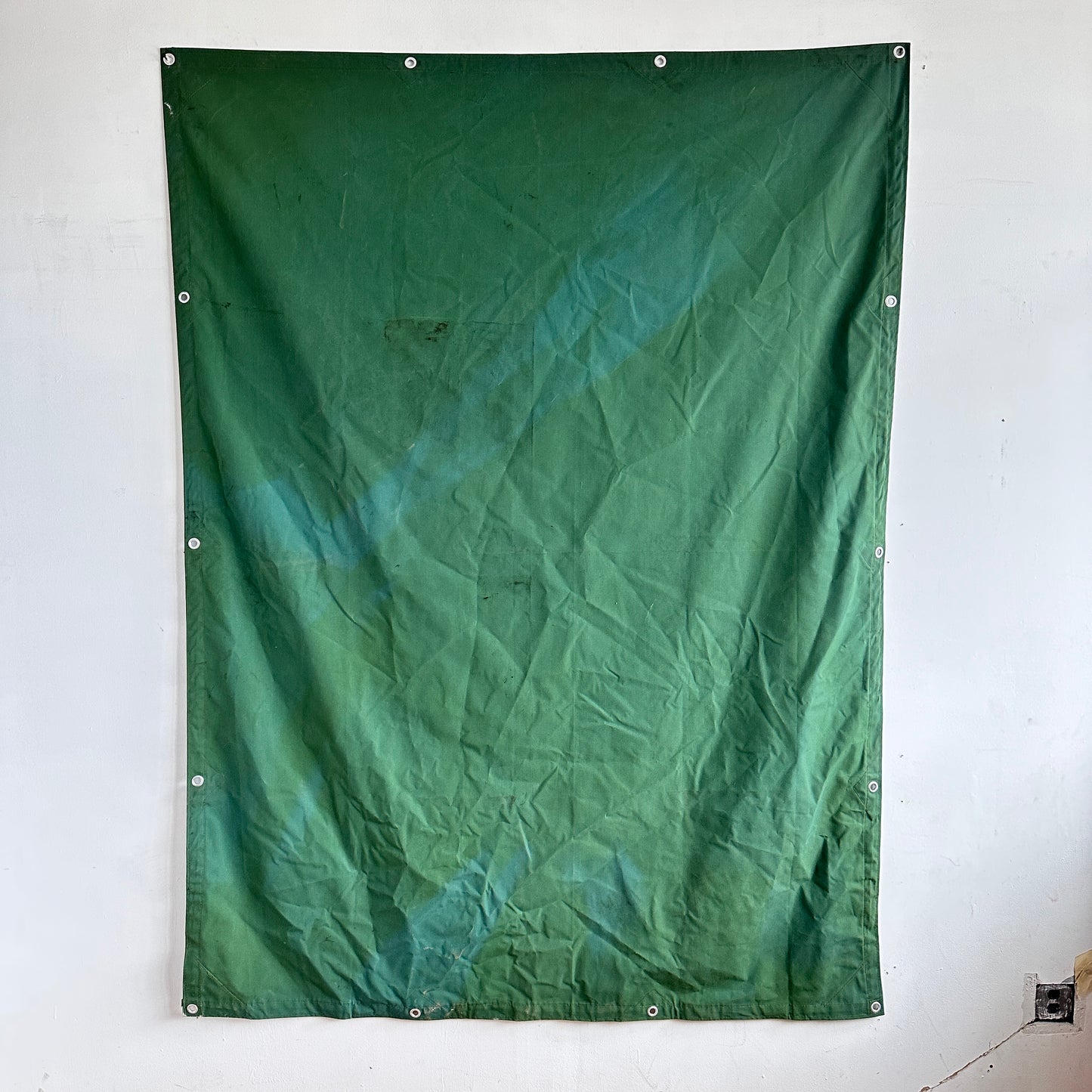 TP005 8' X 6' GREEN CANVAS TARP