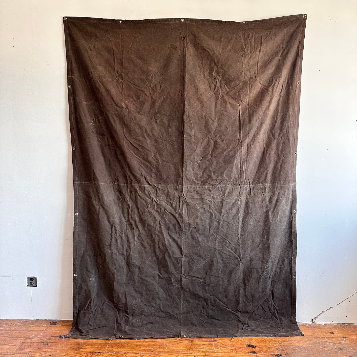 TP007 8' X 10' BROWN CANVAS TARP