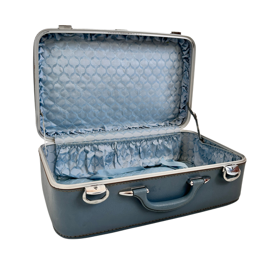 TR003 BLUE AMELIA EARHART SMALL SUITCASE