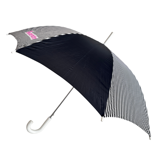 TR017 BLACK & WHITE EXCLAMATION UMBRELLA