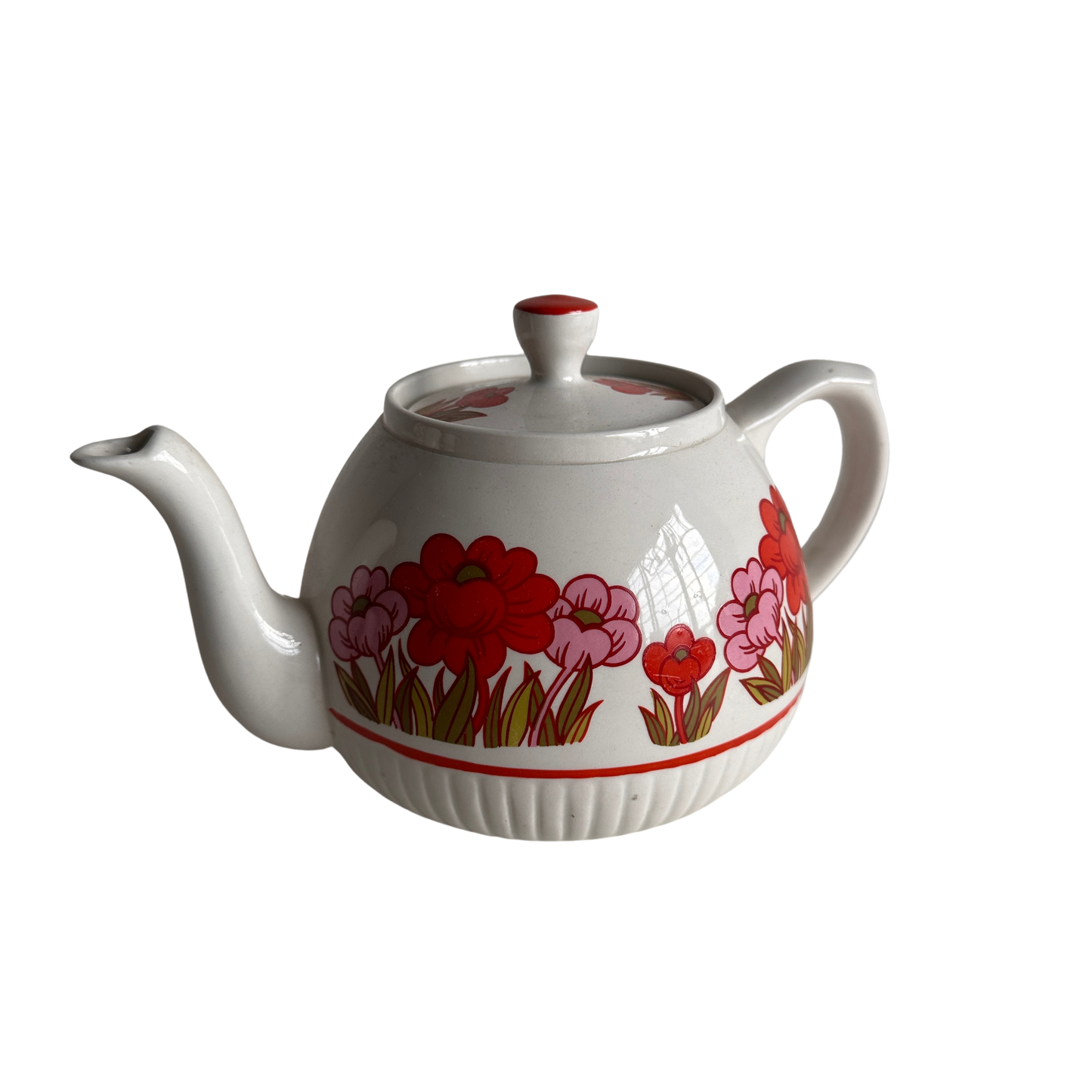 TT003 VINTAGE 1960S FLORAL TEA POT