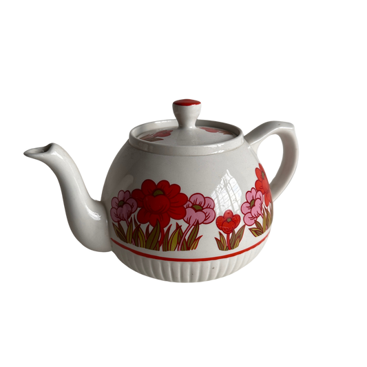 TT003 VINTAGE 1960S FLORAL TEA POT