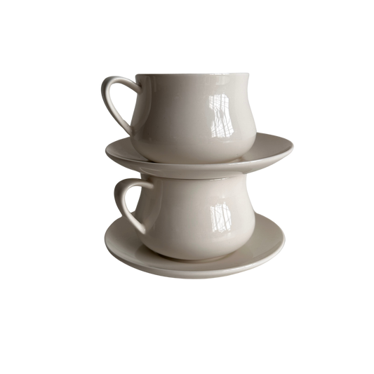 TT016 SET OF TWO OLMINSKY COFFEE CUPS WITH SAUCERS