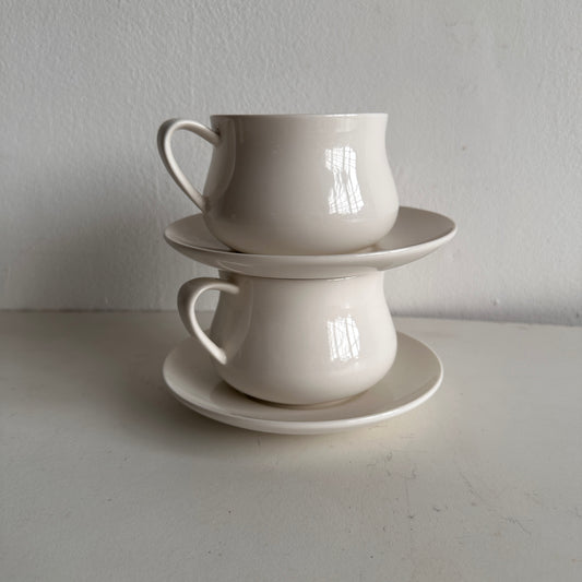 TT016 SET OF TWO OLMINSKY COFFEE CUPS WITH SAUCERS