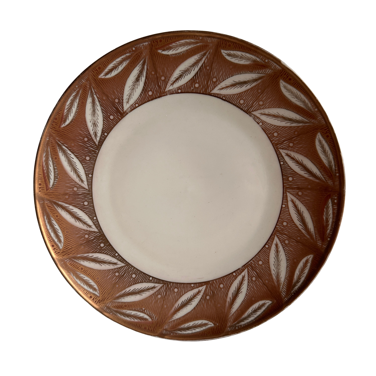 TT020 LEAF PLATE WITH GOLD ACCENT