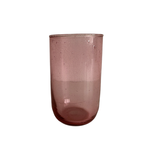 TT022 PINK BUBBLE GLASS