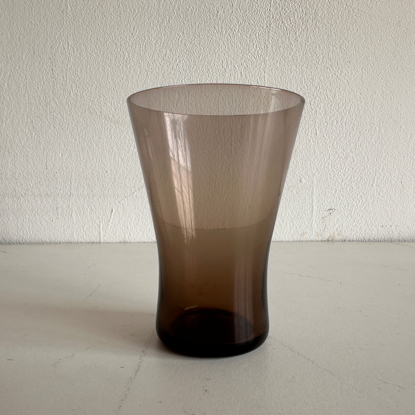 TT036 SET OF FOUR SMOKED CONE GLASSES